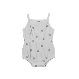 Quincy Mae Terry Cinch Romper - Polka Dot