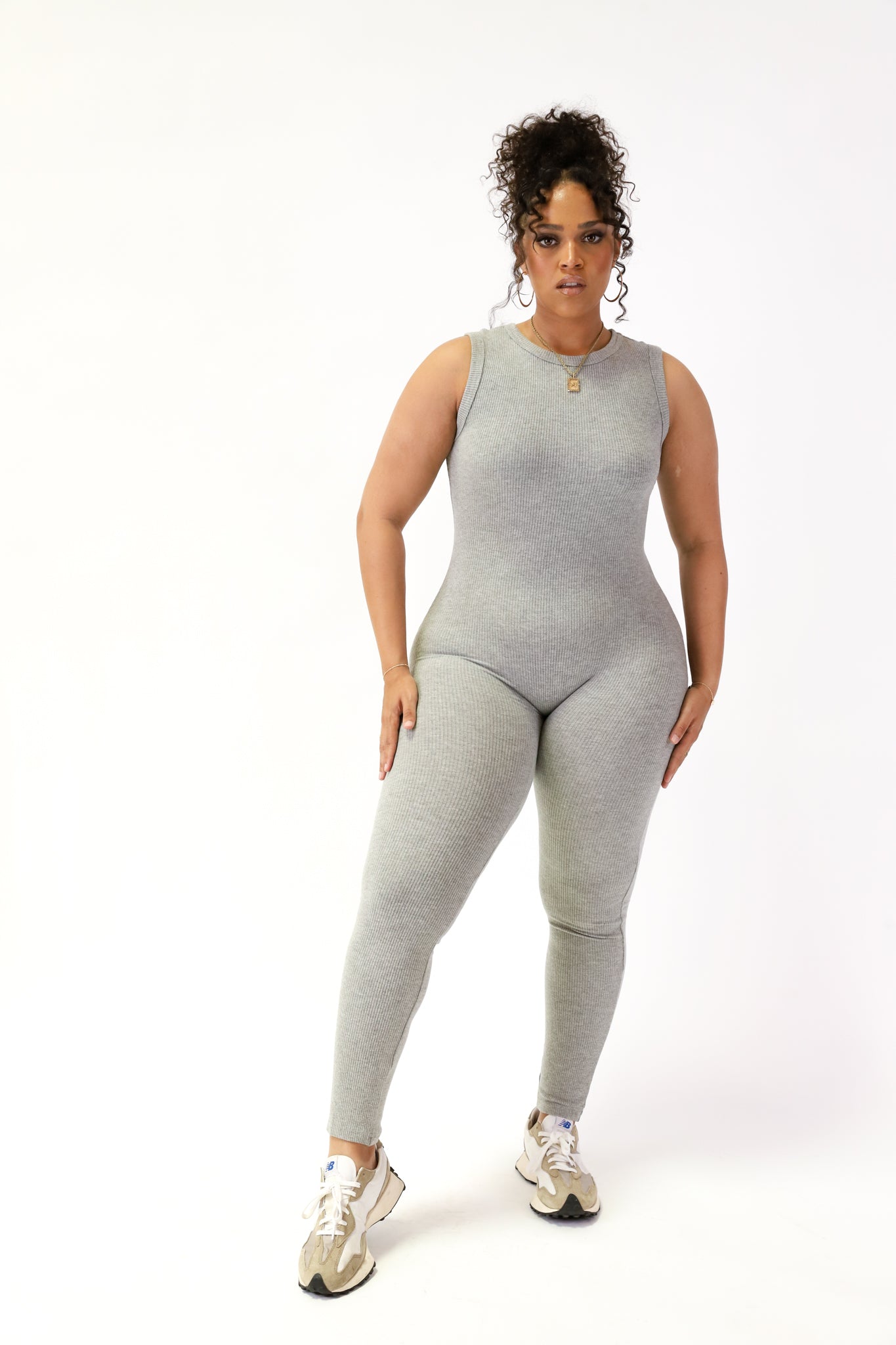 Ready To Chill Jumpsuit Grey