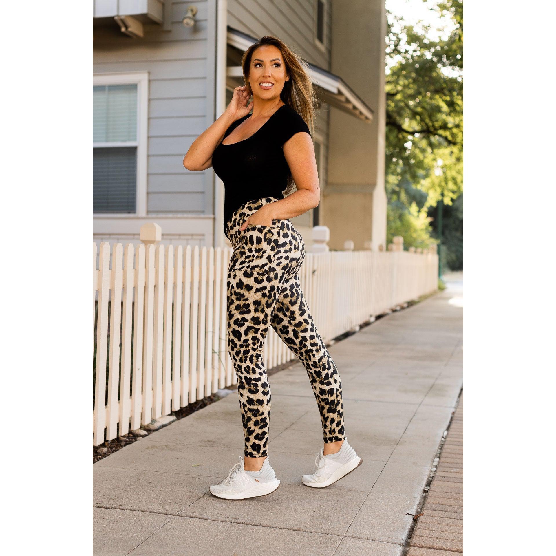 Ready to Ship | Brown Leopard Leggings  - Luxe Leggings by Julia Rose