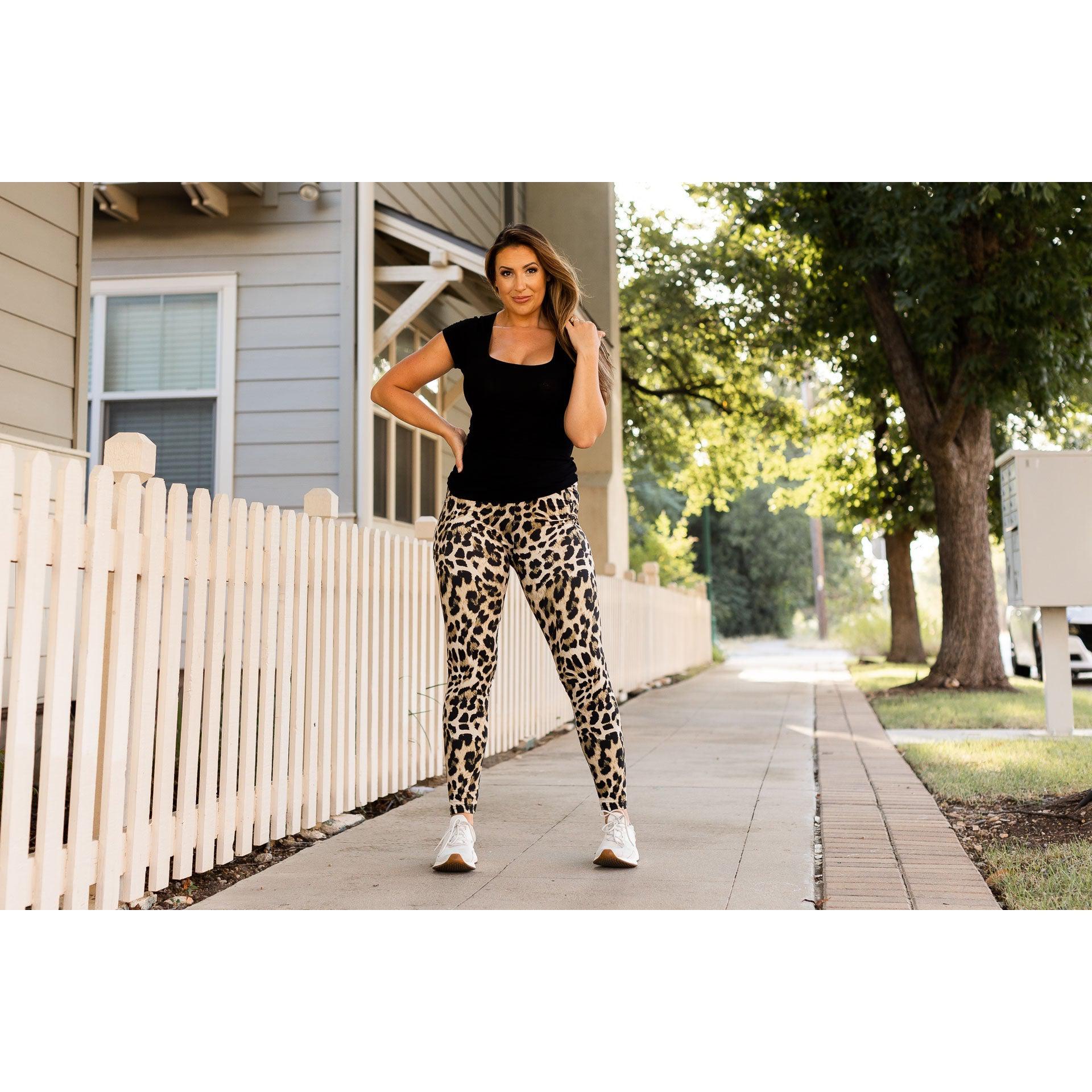 Ready to Ship | Brown Leopard Leggings  - Luxe Leggings by Julia Rose