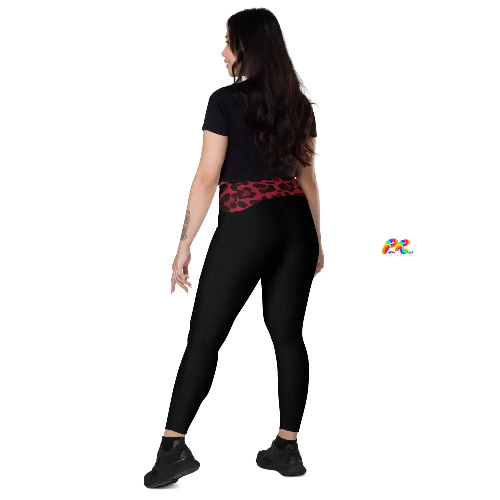 Red Leopard Festival Leggings