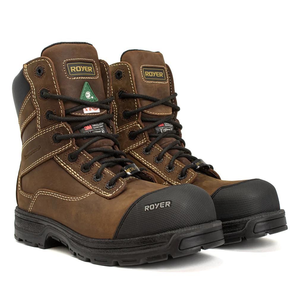 Royer Agility 5727 Winter Unisex 8 Composite Toe Safety Boot With Vibram Arctic Grip - Brown