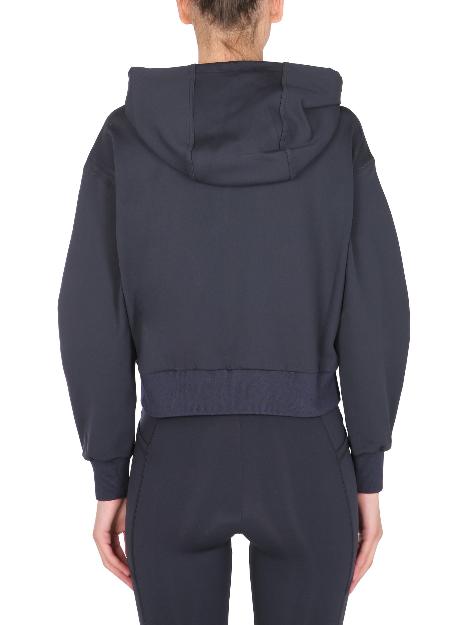 STELLA McCARTNEY    SCUBA HOODED SWEATSHIRT WITH LOGO PRINT