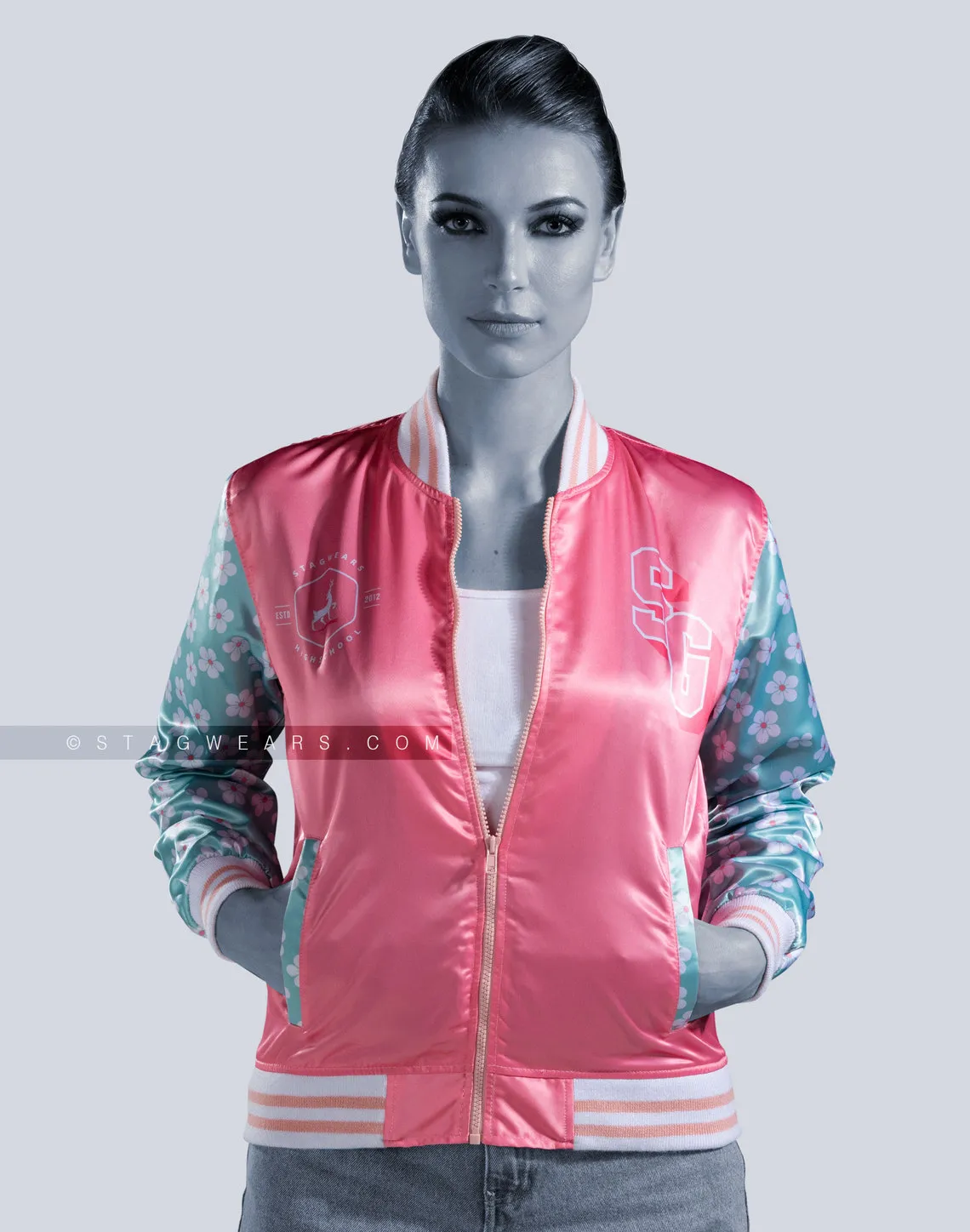 Sublimation Custom Satin Jackets | Printed Satin Jackets Wholesale