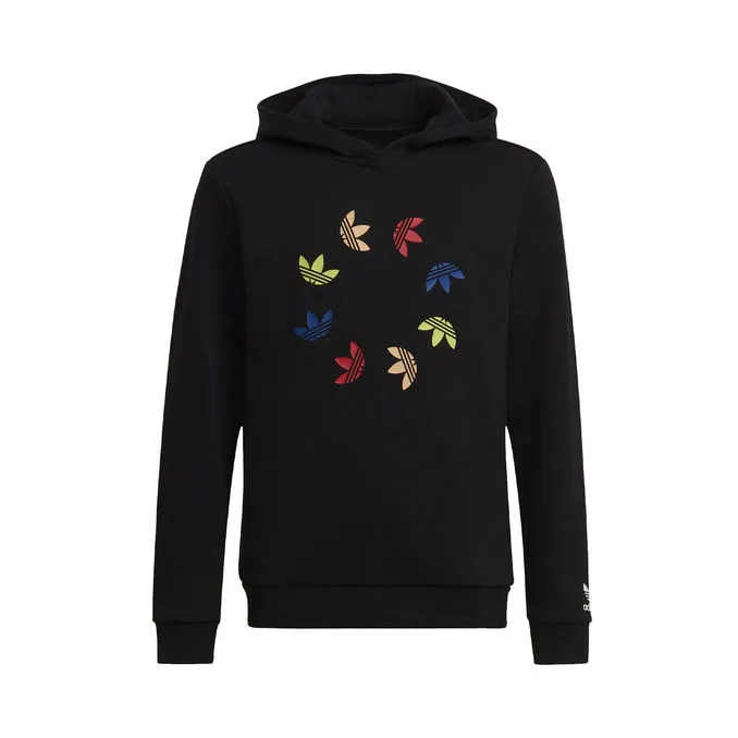 SWEATSHIRT WITH CIRCULAR LOGO Kid Black