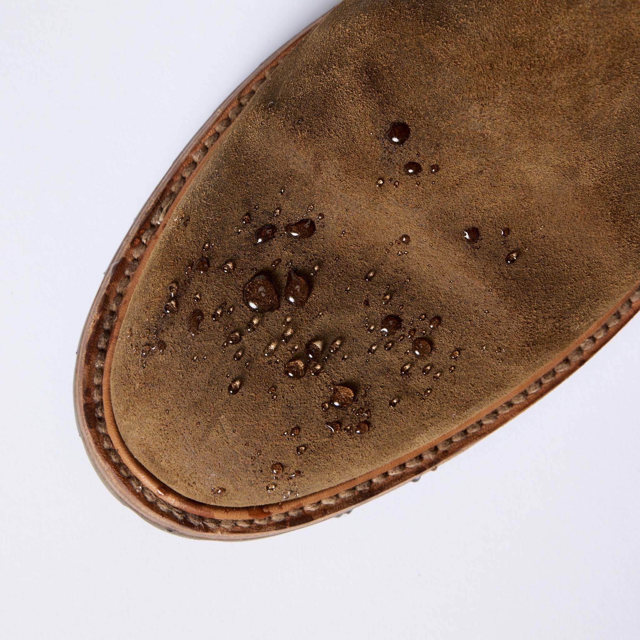 The Ranch Boot in Golden Brown Waxed Suede