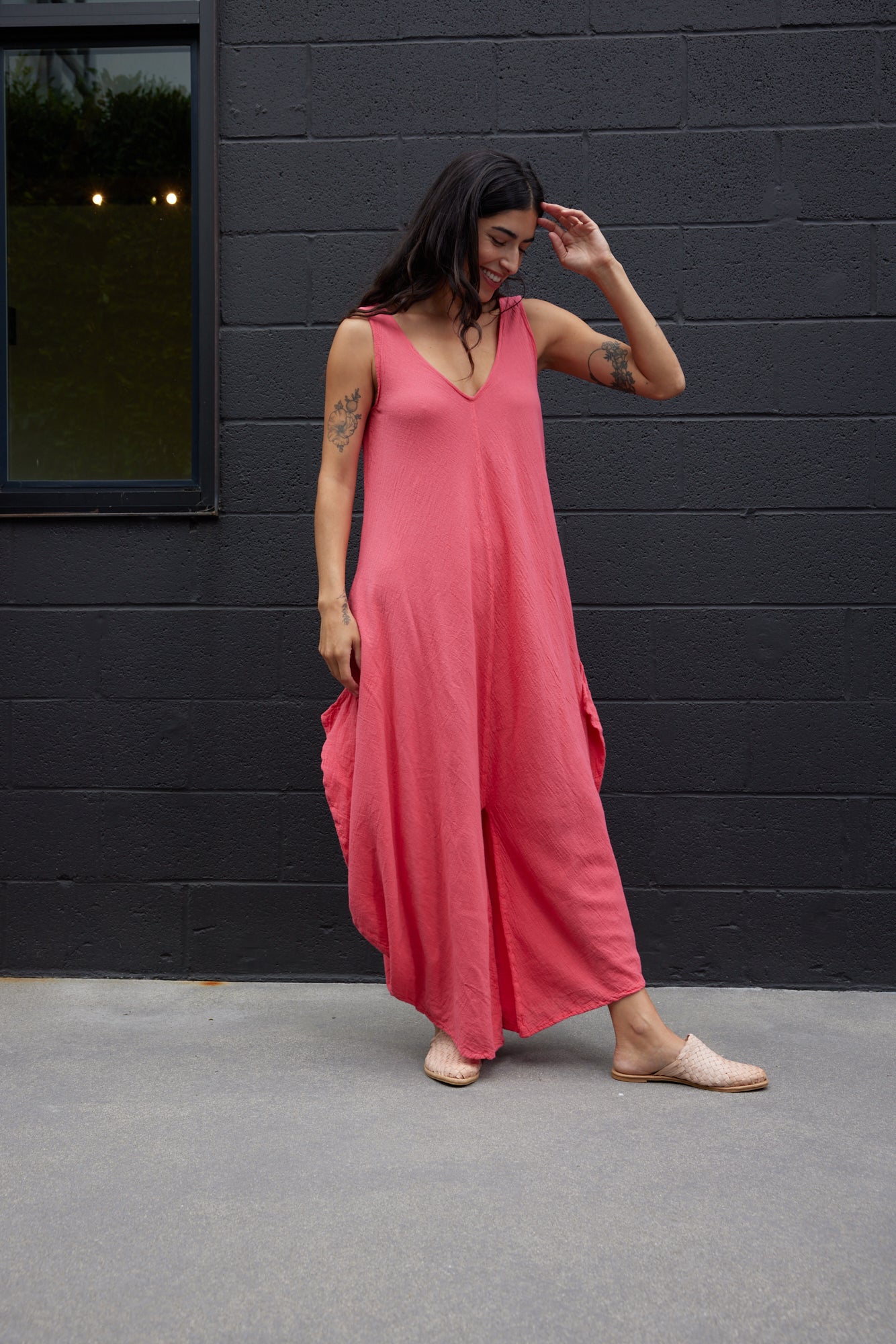 VENICE JUMPSUIT / CORAL