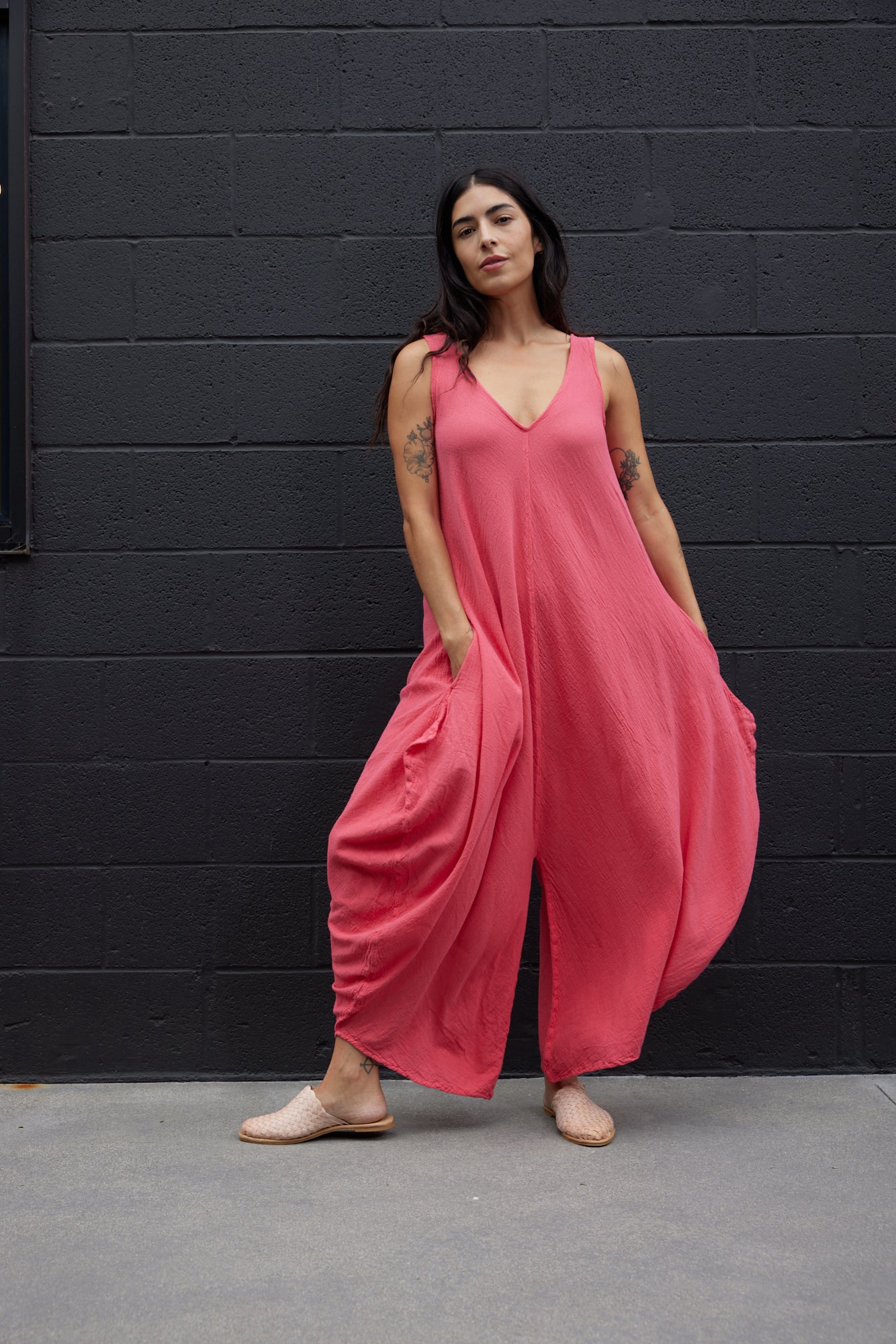 VENICE JUMPSUIT / CORAL