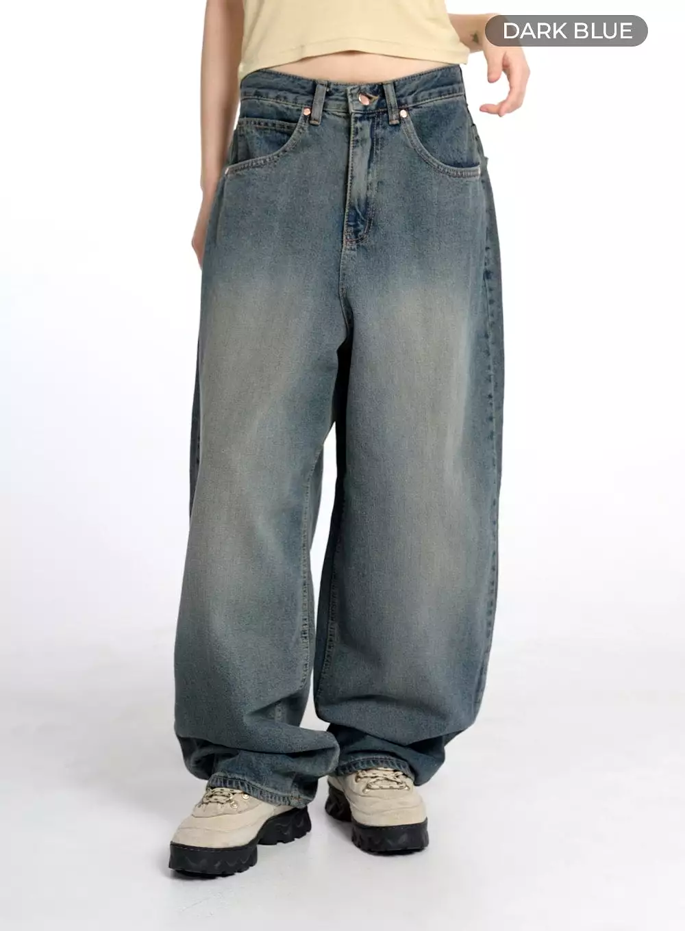 Vintage Low Rise Baggy Jeans CM415