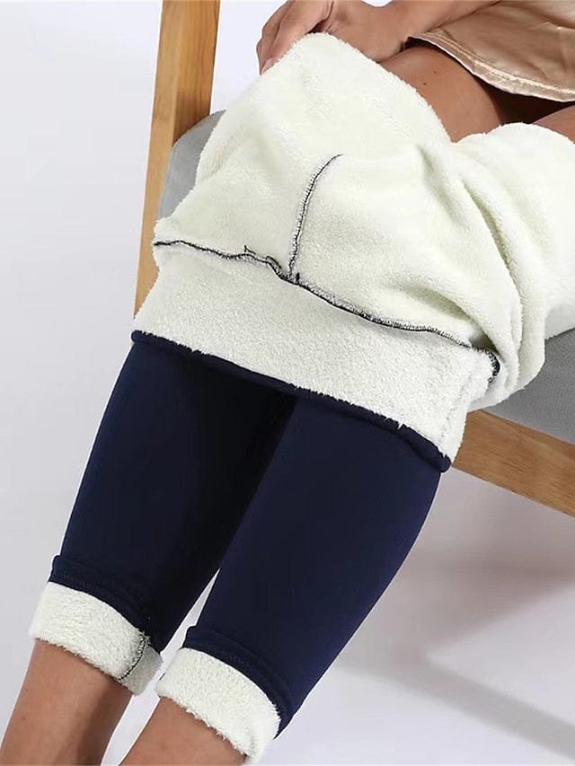 Women's Winter and Fall Cozy Fleece-Lined High-Waist Leggings