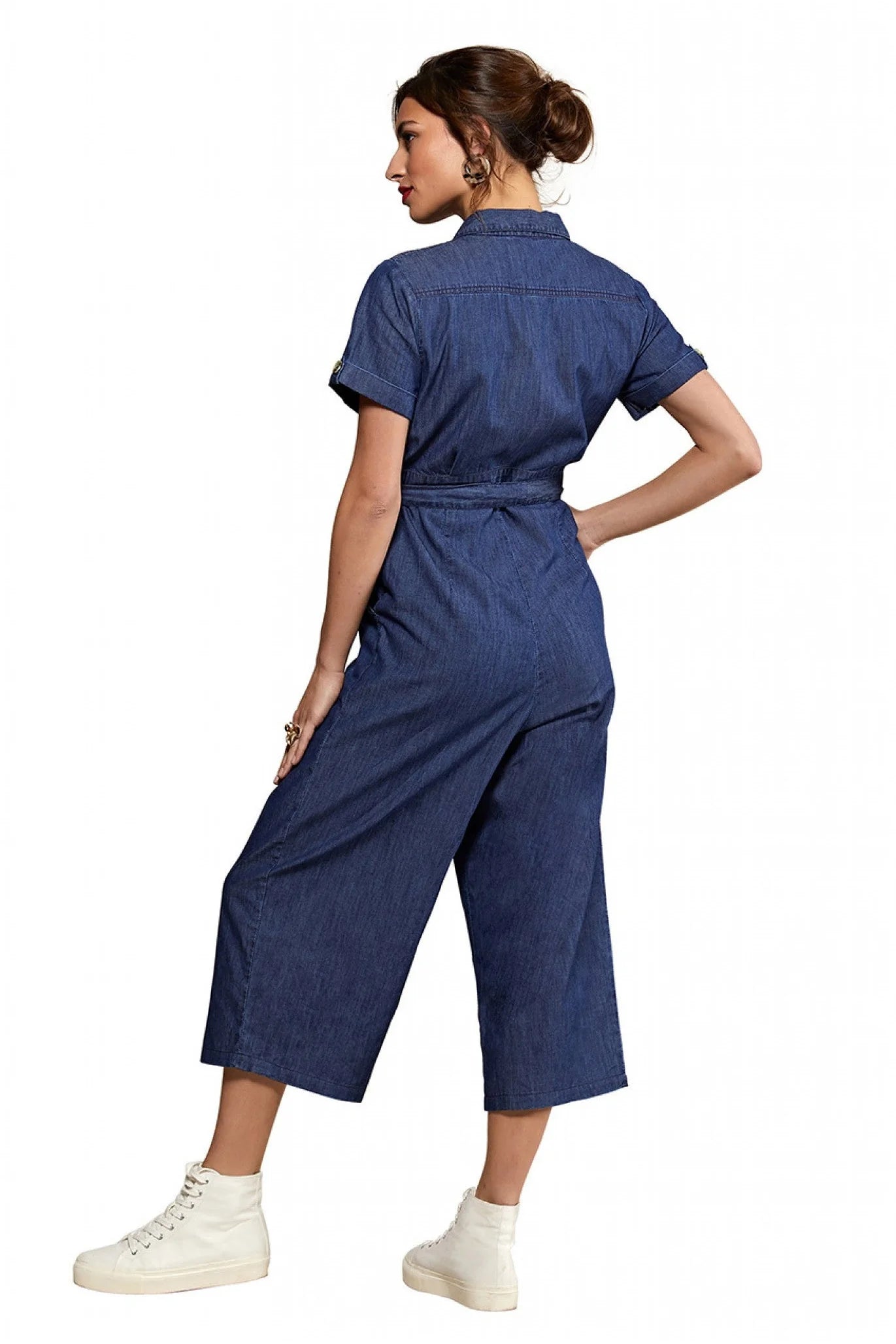 Yumi Blue Denim Jumpsuit